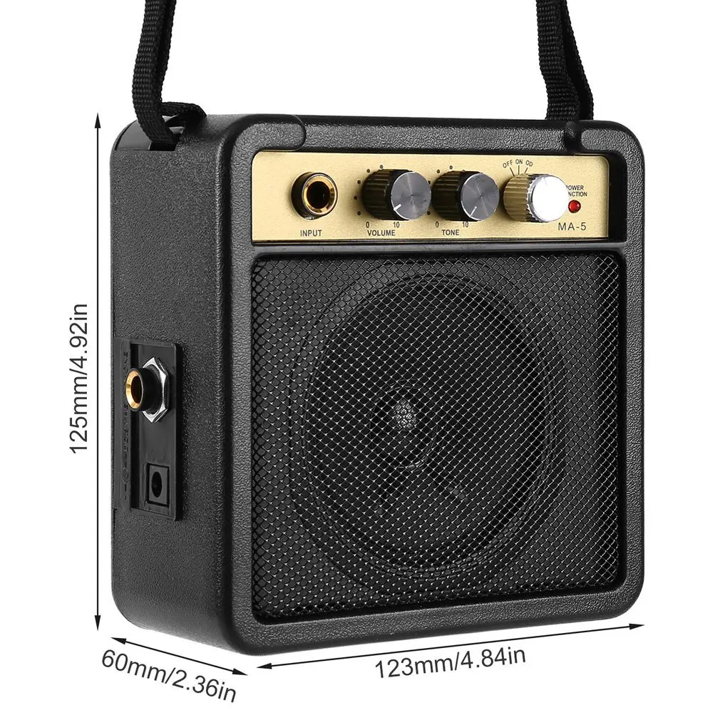 Mini Guitar Amplifier Amp With Back Clip Speaker Accessories For Acoustic Electric E-WAVE hot 2019 | Электроника