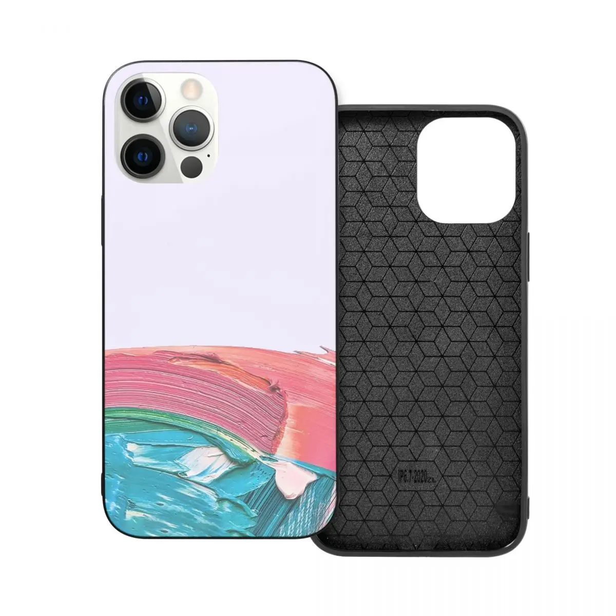 

Чехол для телефона IU Palette PC Glass TPU для iPhone 13 12 11 Xs Xr X Pro Max Mini 7 8 Se2 Plus 6 6S