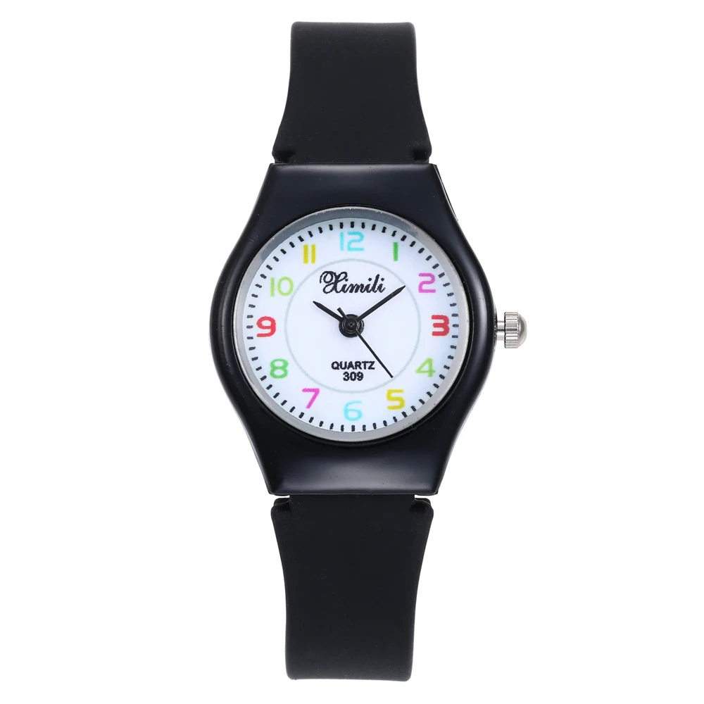 

Silicone Candy Jelly Color Student Watch Girls Clock Fashion Watches Children Wristwatch Cartoon Kids Quartz Watch Feminino