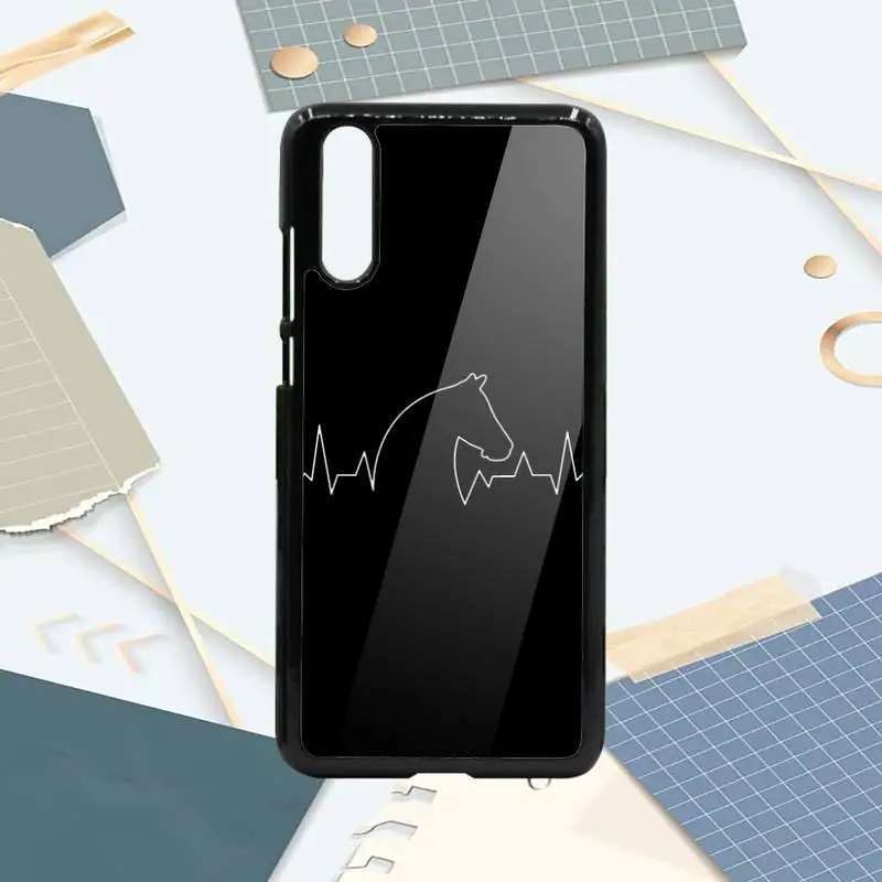 

Horse Pony Horse Heartbeat Phone Case PC For Samsung galaxy S note 8 9 20 10 e lite2019 plus pro ultra
