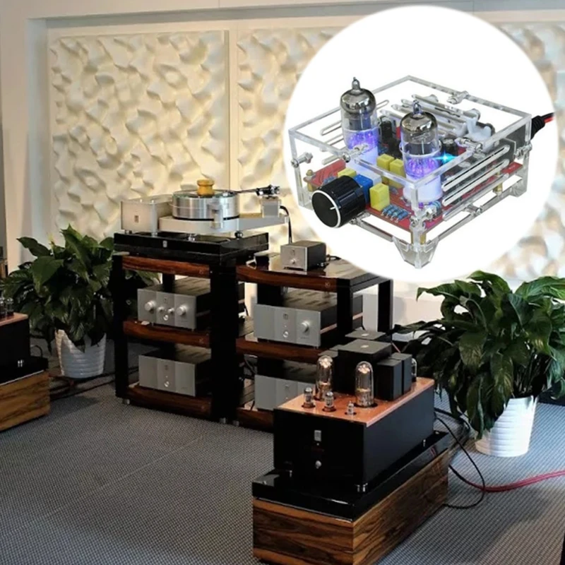 

6J1 Hifi стерео электронная трубчатая плата предварительного усилителя готовые электронные усилители предварительного усилителя класс А тру...