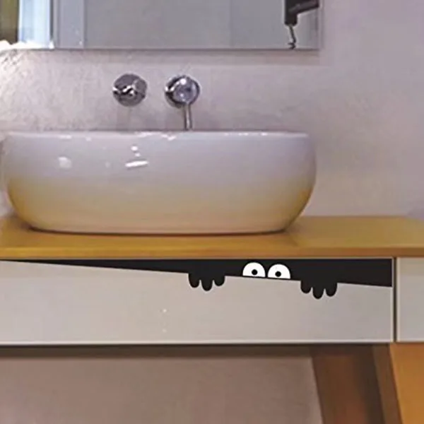 Туалетная наклейка стена художественная съемный самодельный подглядывающий