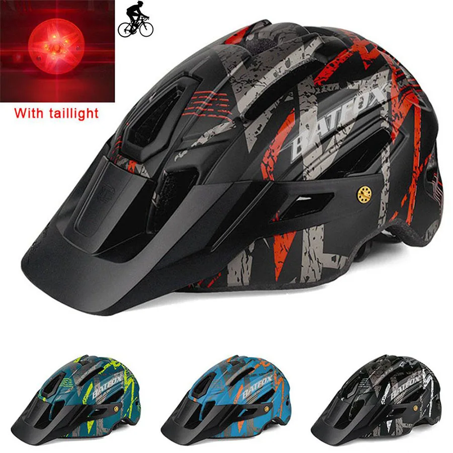 

Шлем для электроскутера BATFOX с задним фонарем, шлем для горного и шоссейного велосипеда