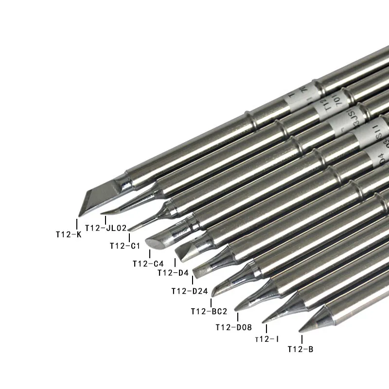 Наконечники для паяльника T12 SeriesT12-JL02 K KU C1 C4 D24 D4 BC2 D08 I B наконечники быстрый нагрев