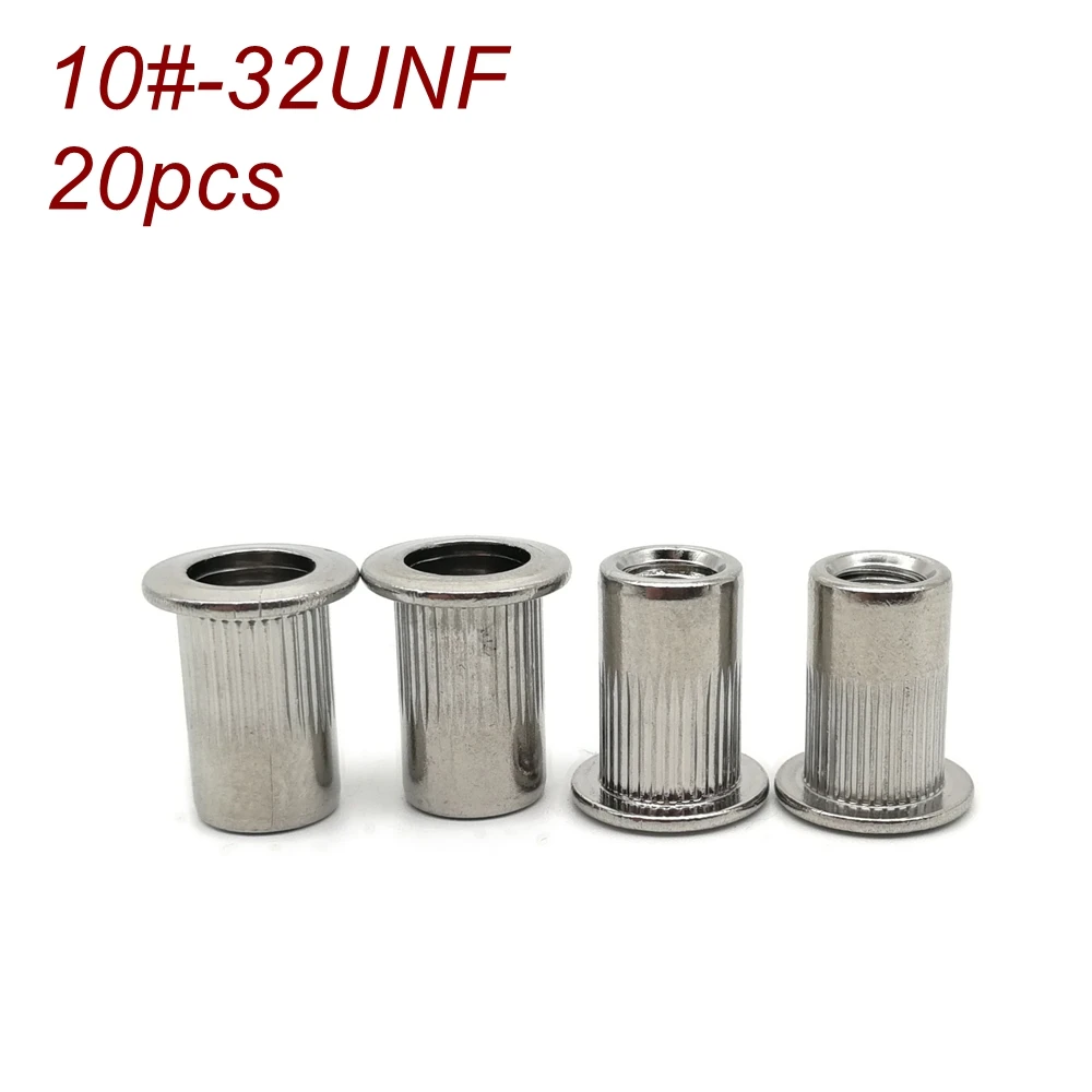 10 # 32UNF американского стандарта дюймов резьбонарезная Вставка Гайка SUS 304 вытяжная