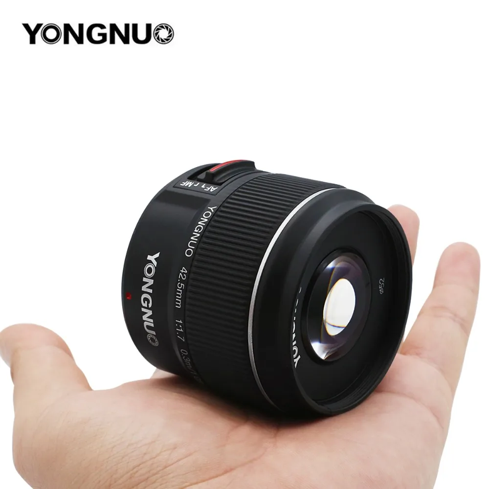 Yongnuo YN42.5mm F1.7 Macro 4/3 System Interface Large Aperture AF/MF Autofocus Standard Fixed Focus Lens Easily Blur Background