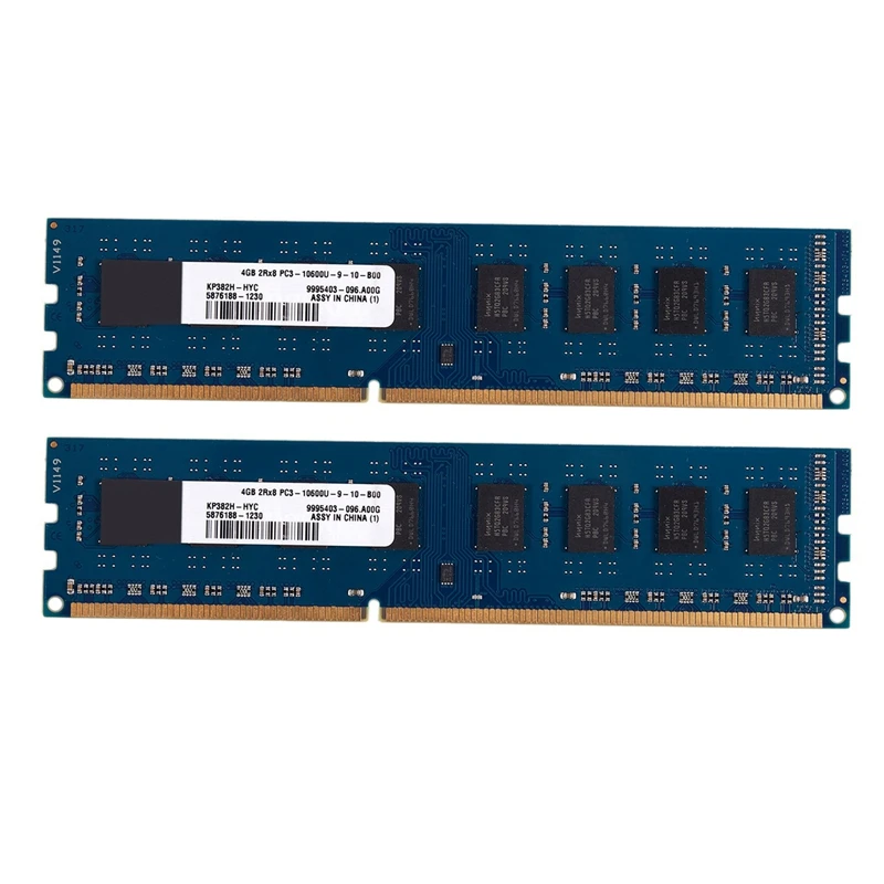 

2 шт., оперативная память DDR3 4 Гб PC3 10600 1333 МГц 1,5 в