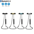 Bluetooth-наушники спортивные с шейным ободом, магнитные беспроводные наушники, стереонаушники, музыкальные наушники с микрофоном для всех телефонов