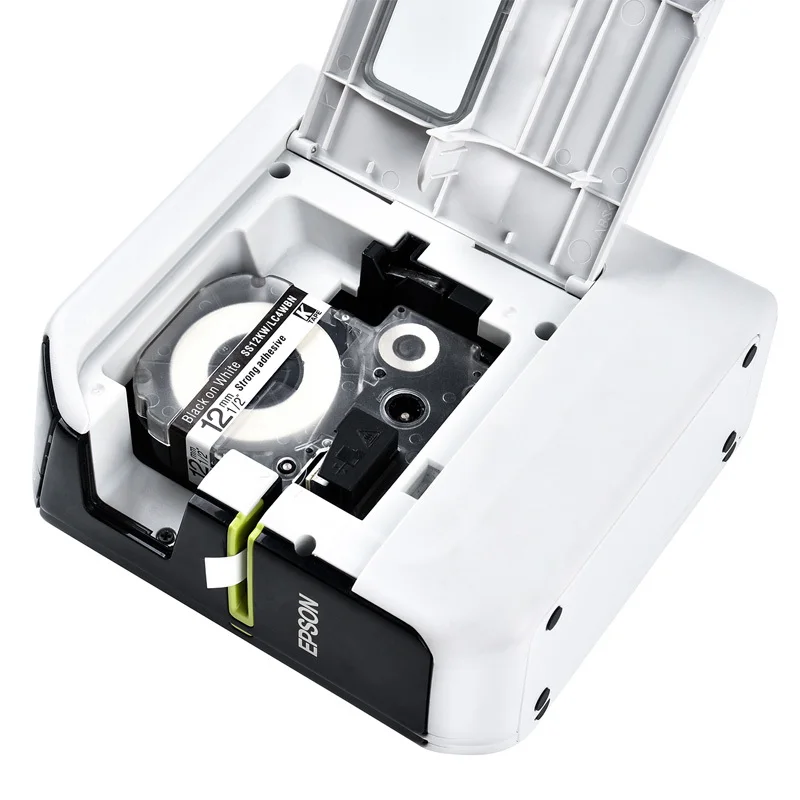 Ярлыки совместимы с Epson KingJim ярлыки ленты 12 мм синие на белые SS12B LC4WLN для
