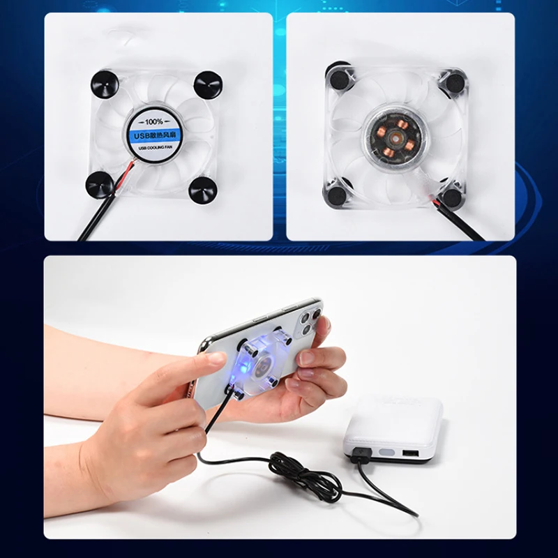 Portable Mini Mobile Phone Cooler USB Cooling Pad Fan Gamepad Game Gaming Shooter Mute Radiator C Ontroller Heat Si11 New |