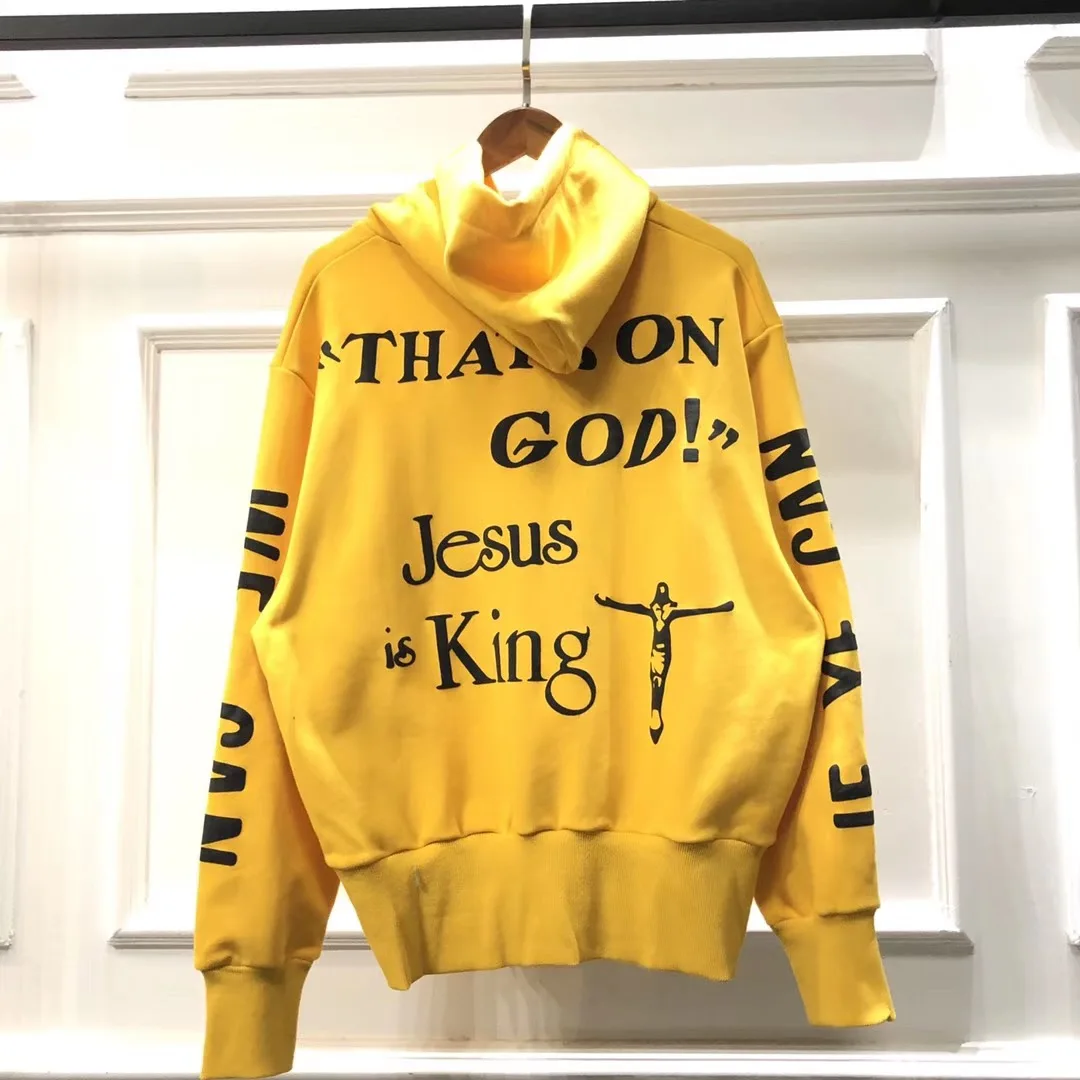 

Kanye West 1:1 Quality Jesus Is King Sweatshirts Women Men Hoodies Sweatshirt Hiphop Trust God Hoodies Pullovers Men