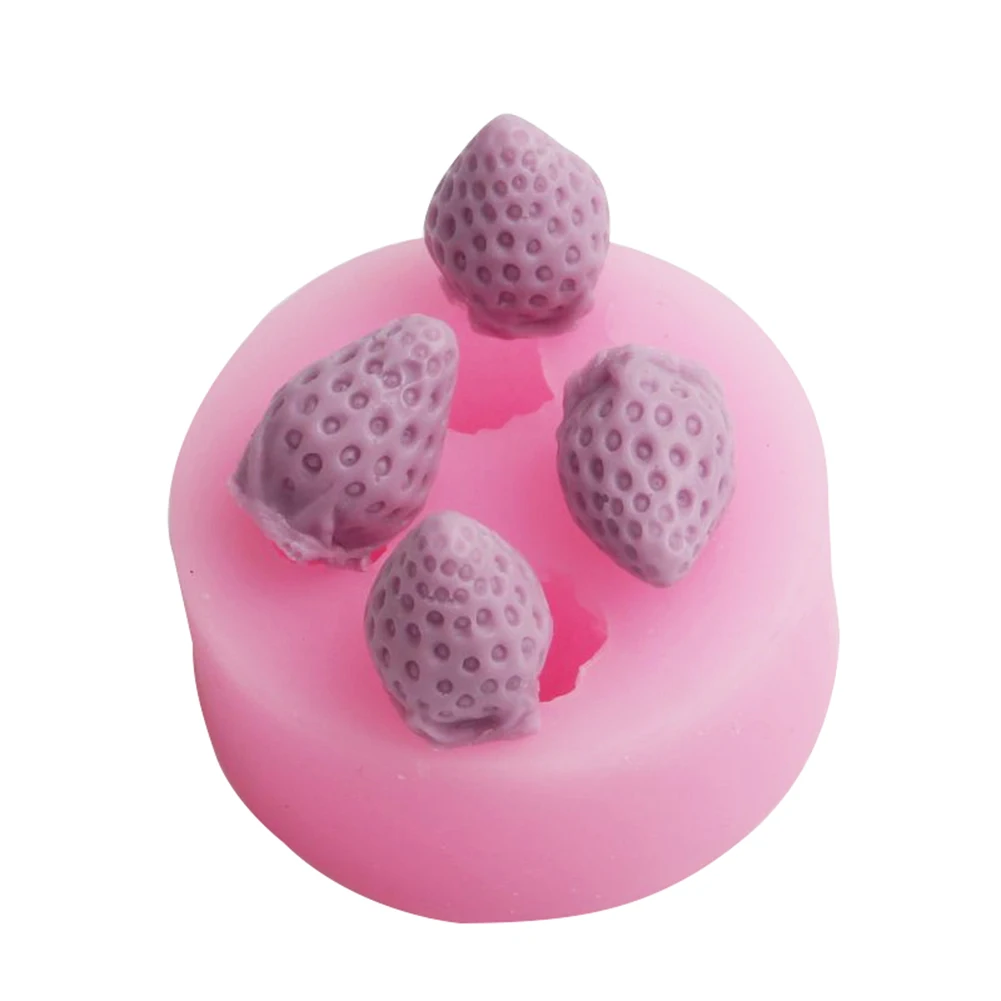 3D инструменты для выпечки в форме клубники силиконовая форма помадка торт