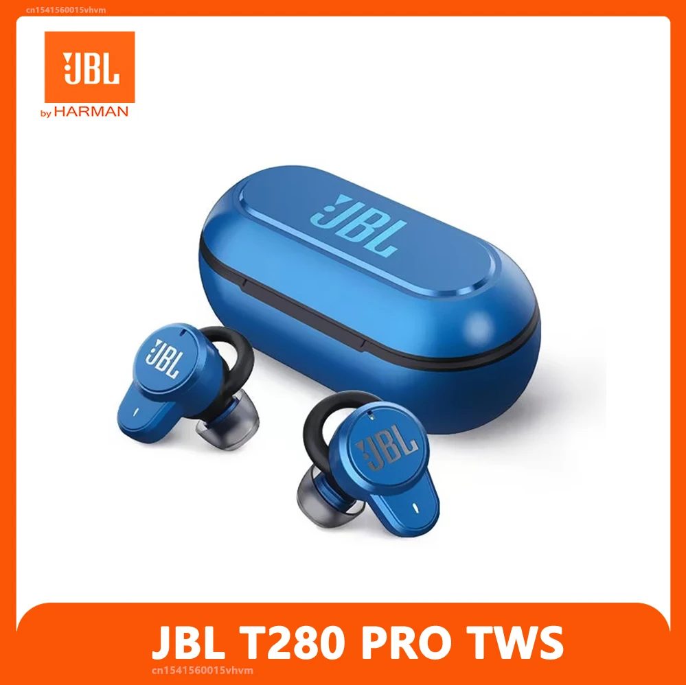 Bluetooth-наушники JBL T280TWS Pro с микрофоном и зарядным футляром | Электроника