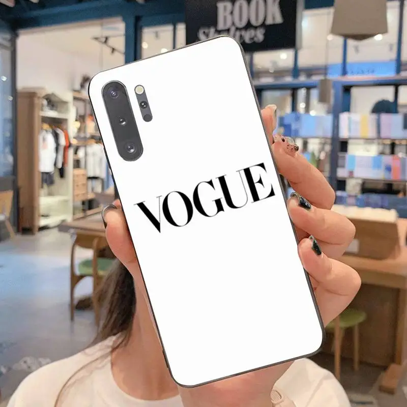 NBDRUICAI Luxury fashion magazine VOGUE Soft Phone Case Capa For Samsung Note 7 8 9 10 Plus lite Galaxy J7 J8 J6 2018 Prime | Мобильные