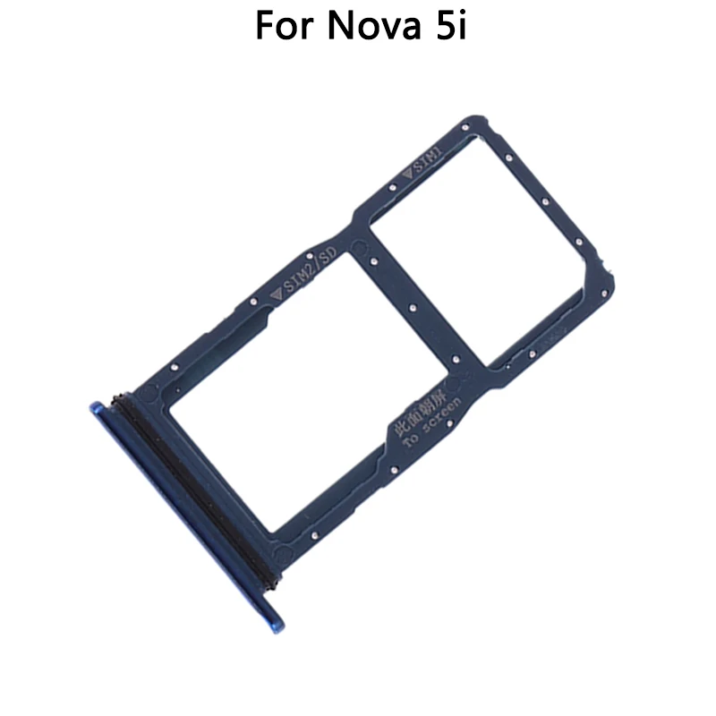 

10PCS For Huawei Nova 5i SIM Card Tray Micro SD Card Adapter Socket Dual For Nova 5i SIM Card Replacement Parts
