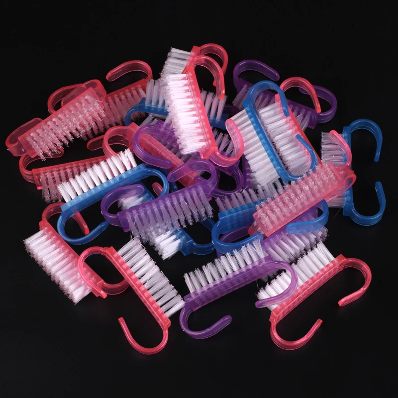 Щетка пластиковая для маникюра и педикюра 10 Инструменты ногтевого салона |