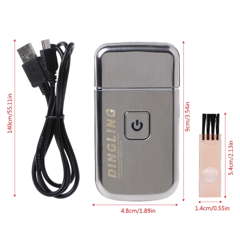 

Mini USB Rechargeable Reciprocating Blade Electric Razor Shaver KM-5088 for Men