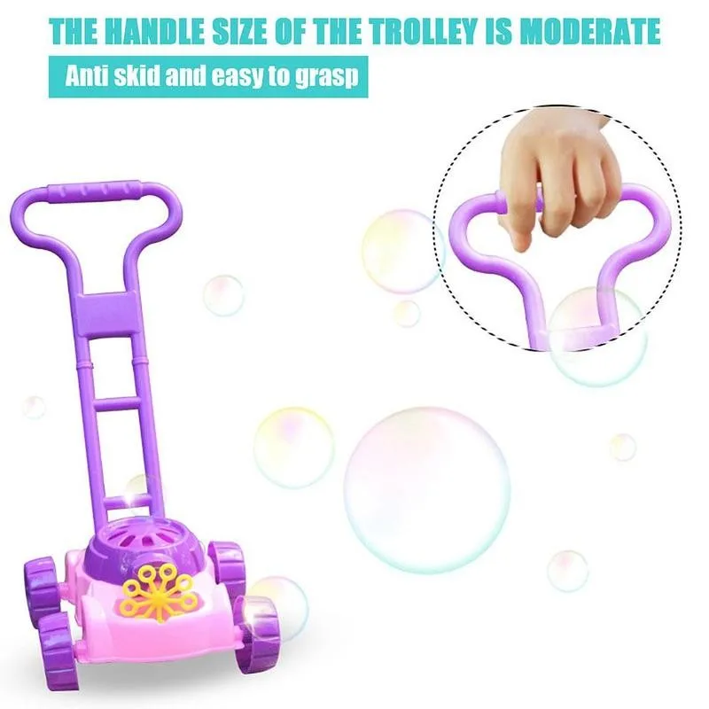 

Children Hand-Push Bubble Car Outdoor Bubble Machine Baby Electric Bubble Blowing for Kids Plastic Machine Gun Toy Boy Bubbles