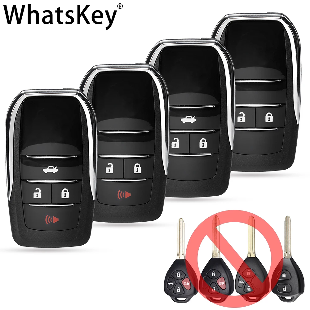 Модифицированный флип-ключ WhatsKey Сменный Чехол для Toyota Corolla RAV4 Reiz Yaris 4Runner Camry чехол