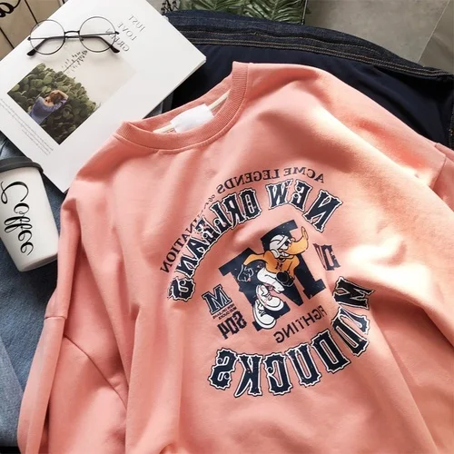 Xian 5566 fen Модные женские толстовки Харадзюку С Капюшоном Sudadera Mujer с забавным буквенным принтом, свитер большого размера, уличная одежда для женщин - Цвет: Xian 5566 fen