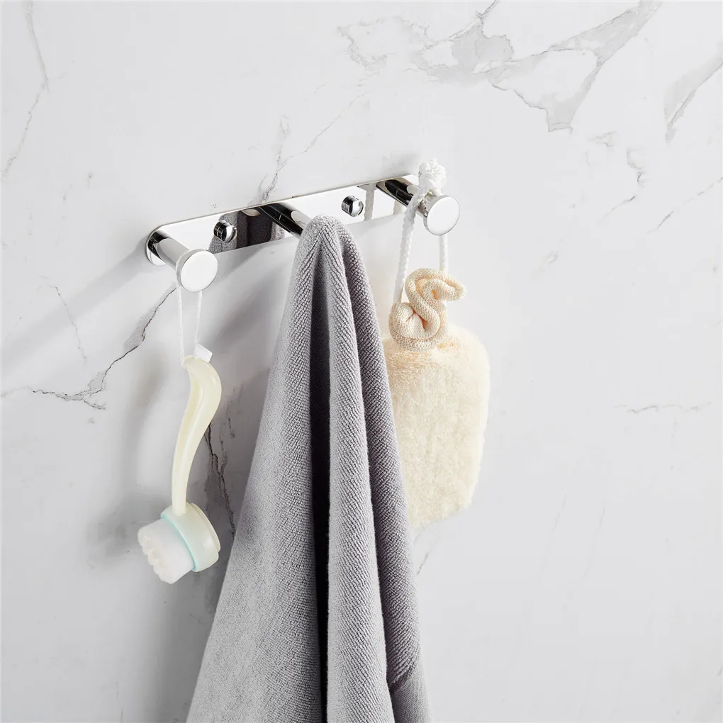 

Thicken Stainless Steel Robe Hooks Wall Hang Mounted Towel Hook Painted Clothes Hook Bathroom Hardware