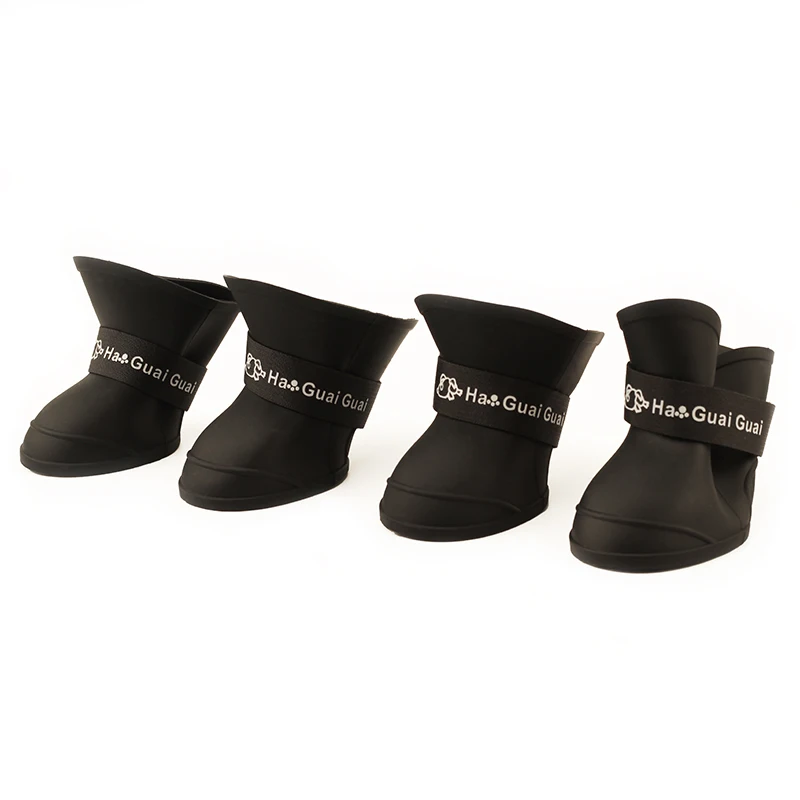 Pet обувь водонепроницаемые резиновые сапоги Карамельный цвет для больших собак