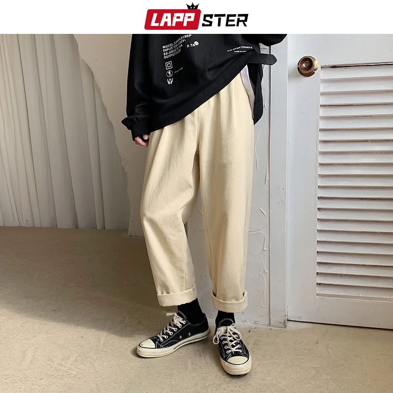 LAPPSTER Мужские Streetwear бегуны Брюки 2019 Mens Hip Hop Black Тренировочные штаны мужчины