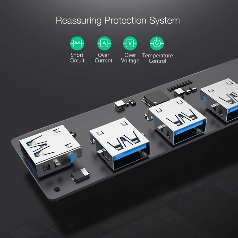 Мини USB 3 0 концентратор BlitzWolf 4 порта питания OTG с микро интерфейсом для MacBook