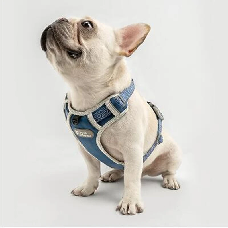 Нейлоновая шлейка для собак светоотражающая Регулируемая мягкая безопасная