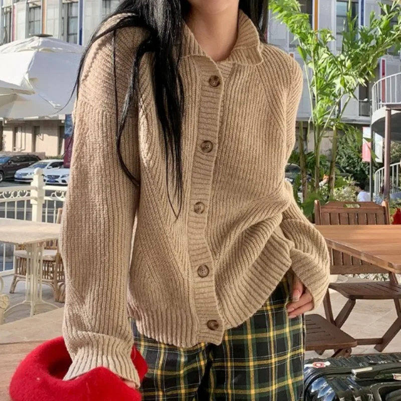 

Свитер-поло Женский осенне-зимний, свободного покроя