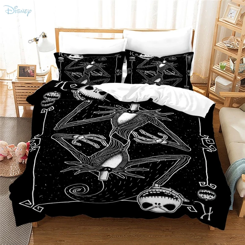 Фиолетовый с принтом &quotКошмар перед Рождеством&quot 3d Постельное белье принт