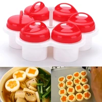 6pcsset egg cooker non stick silicone boiled eggs mold cup multi functional yolk divider cooking gadgets baking accessories