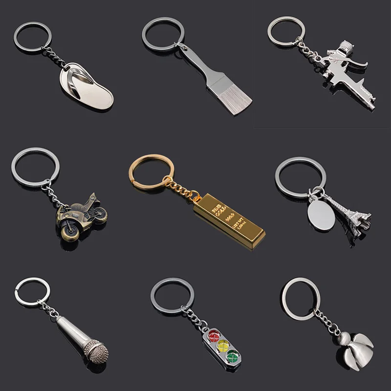 Модный простой брелок для ключей шлепанцы тапочки лоферы ювелирные изделия