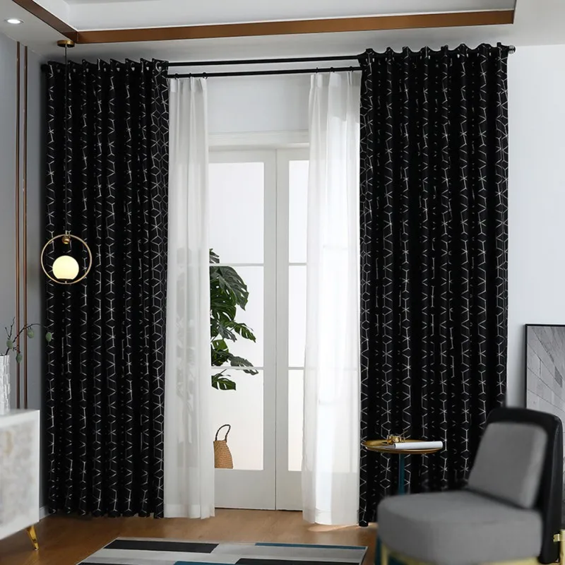 Светонепроницаемые шторы современные для спальни кухни плотные серые