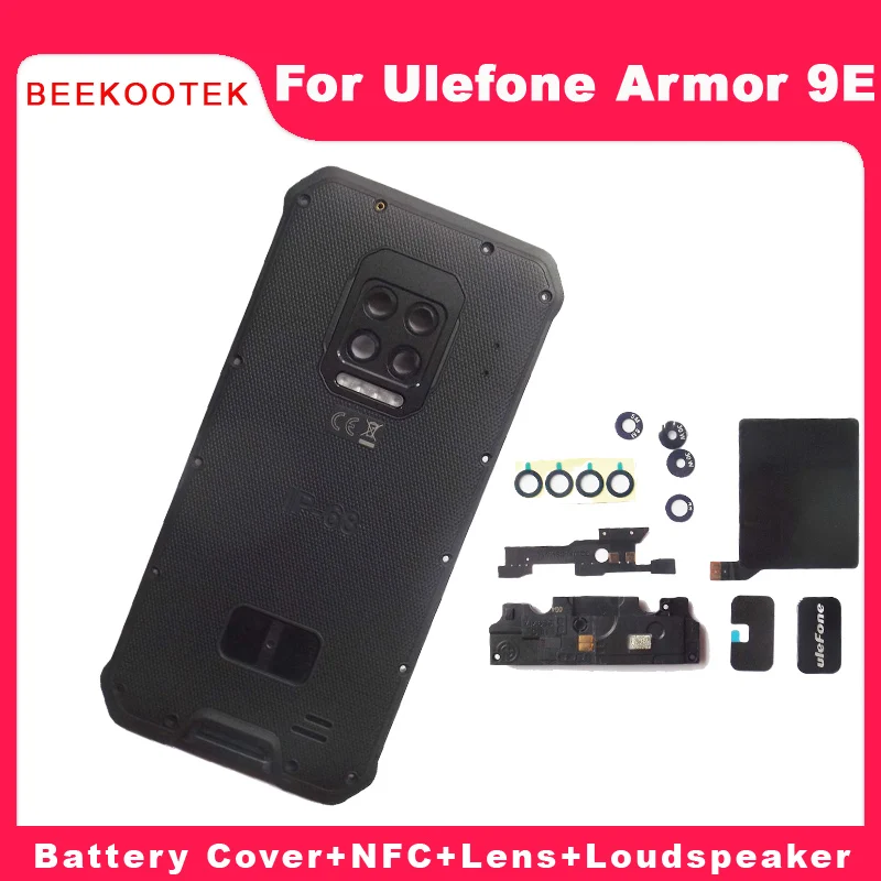 Новый оригинальный чехол для батареи Ulefone Armor 9E задняя крышка объектив камеры + NFC
