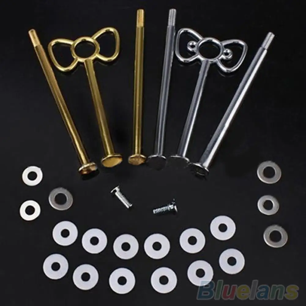

Hot selling Multi-Style 2 Or 3 Tier Plate Handle Holder Fitting Hardware Rod Tool Cake Plate Stand