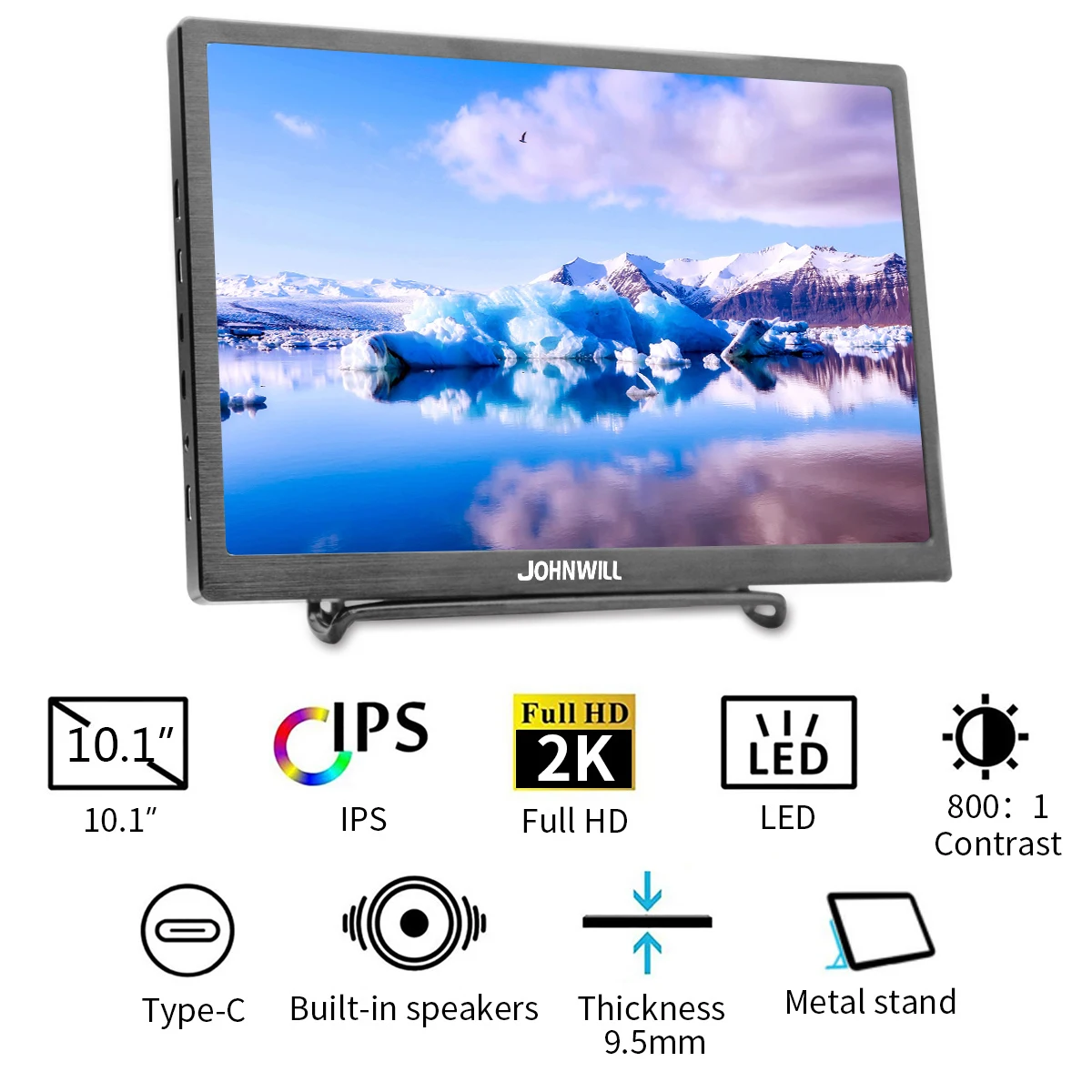 10 1 дюймовый 2K сенсорный экран портативный игровой монитор ПК Тип C HD IPS HDMI USB