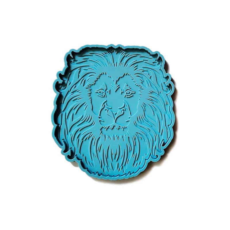 

Lion Head Tray Epoxy Resin Mold Coaster Casting Silicone Mould DIY Crafts Jewelry Home Decorations Making Tools