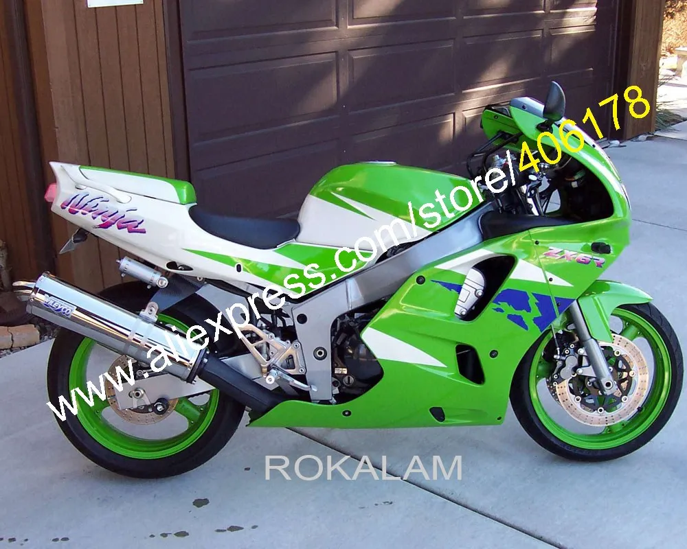 

94-97 Ninja ZX 6R 1994 1995 1996 1997 ZX-6R Fairing Kit For Kawasaki Ninja ZX6R 1994-1997 Green Motorcycle Fairings