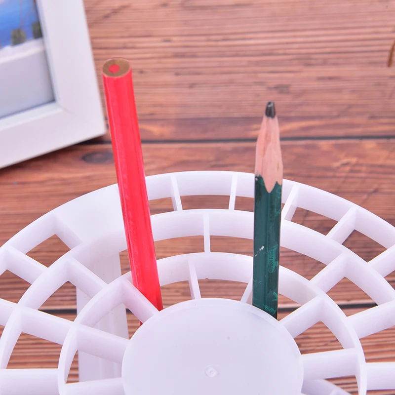 

New Portable 49 Holes Paint Brush Pencil Stand Watercolor Paint Brush Holder Stand Painting Supplies For Students Desk Organizer