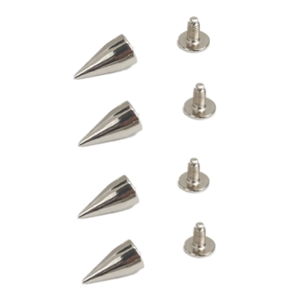 

100pcs Punk Buttons Screwback Spike Cone Rivet Nail Fastener DIY Shoes Bag Belt Garment Leather Craft