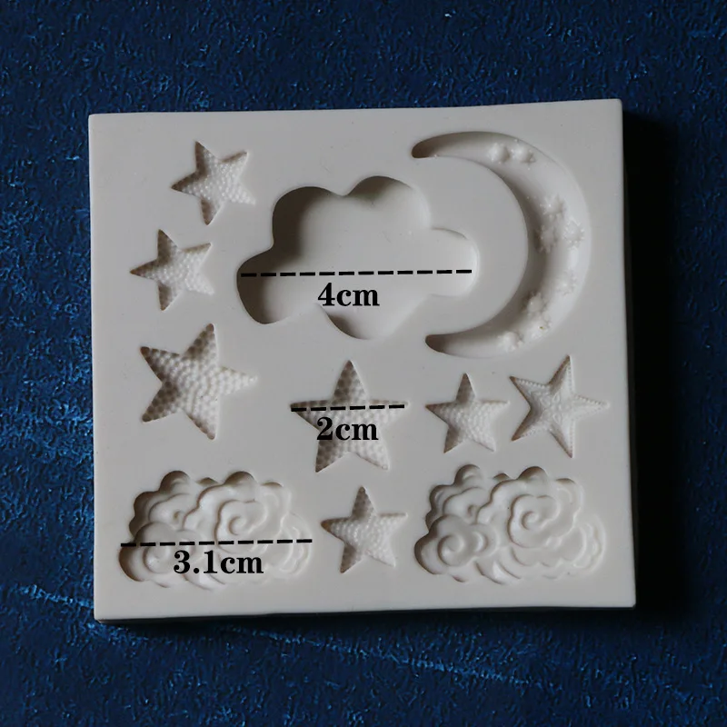 Силиконовые формы в форме звезды Луны силиконовая форма сделай сам для торта с