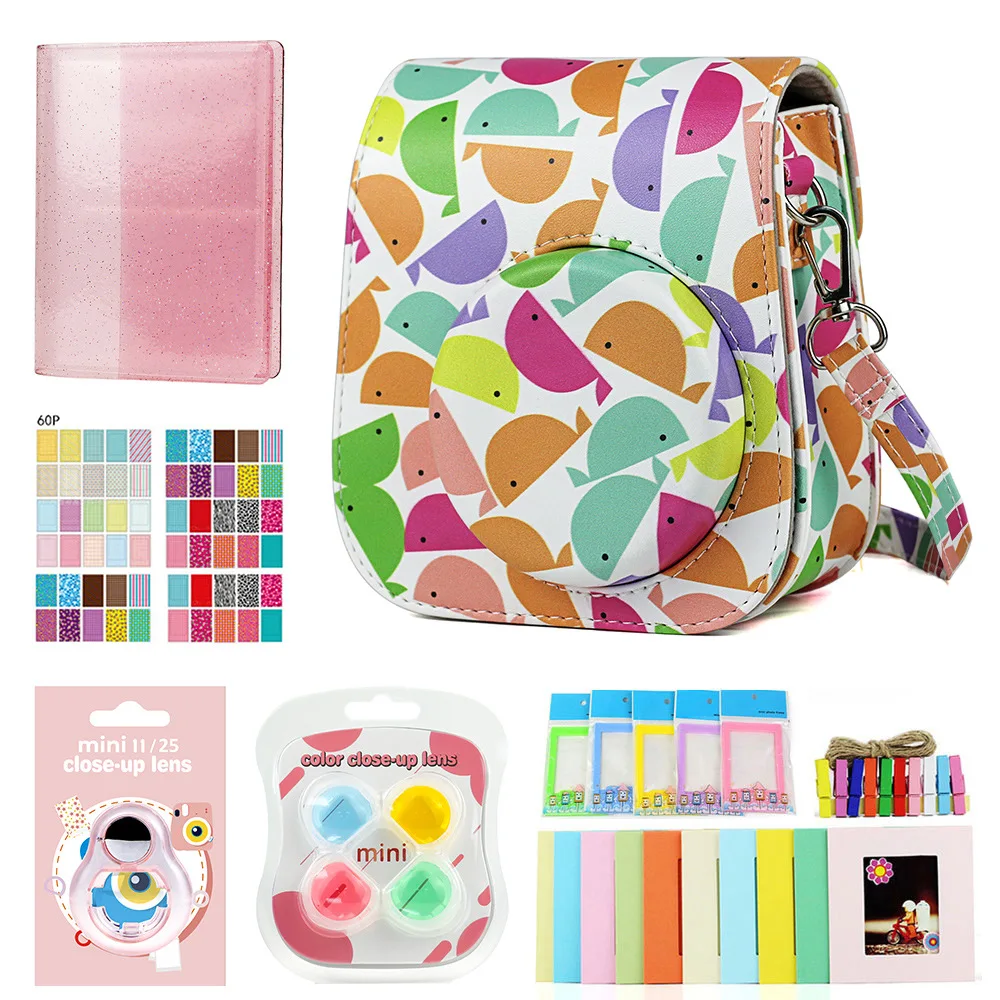 for Fujifilm Instax Mini 11 Shoulder Strap Bag Case Photo Album Film Frame Filters Selfie Lens Camera Accessories | Электроника