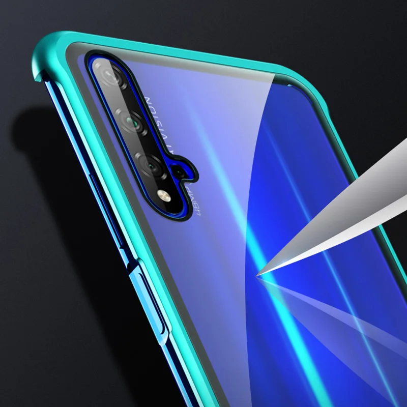 Новинка нажимной чехол для Huawei Mate 20 Pro Nova 5 Honor 9H чехлы телефонов из закаленного