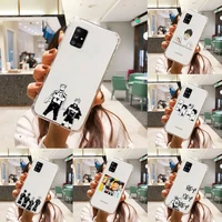 haikyuu phone case transparent for samsung a51 a50 a71 a70 a81 m60s note s21 s 20 10 9 8 11 e plus ultra