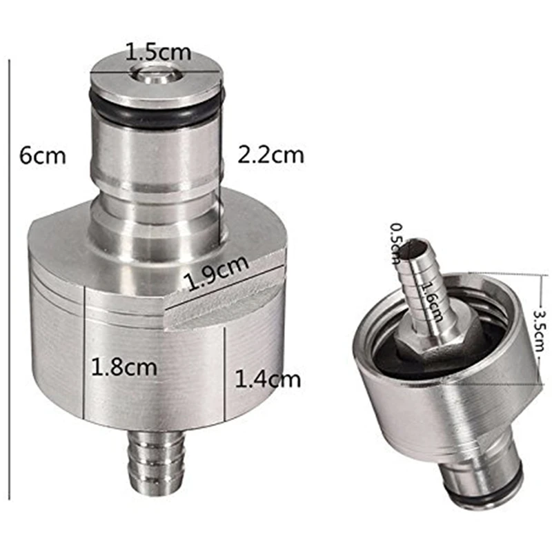 CSS нержавеющая сталь карбонация крышки счетчик давления бутылка наполнение с 5/16