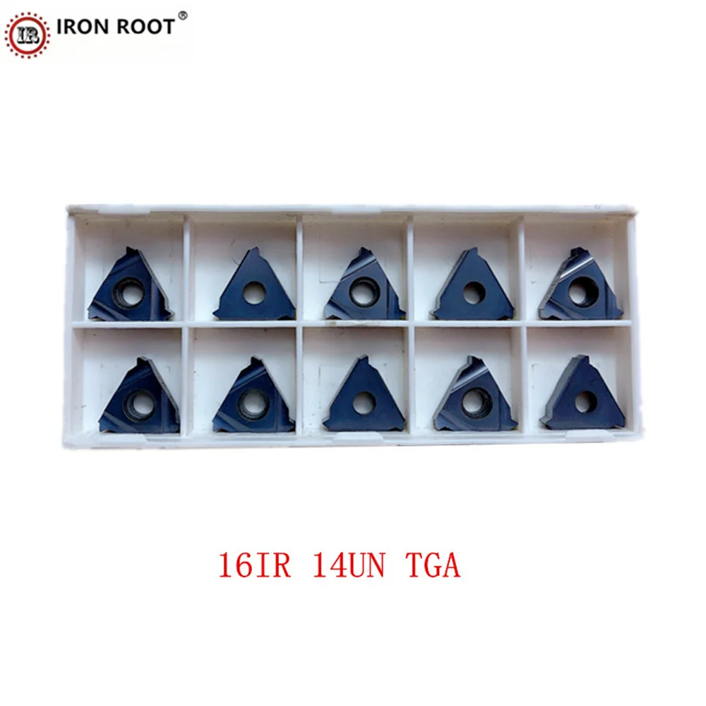 

IRON ROOT Internal Thread Insert 16IR 8UN, 10UN, 12UN, 14UN, 16UN, 18UN, 20UN, 24UN, TGA CNC lathe Tool Thread Carbide Insert