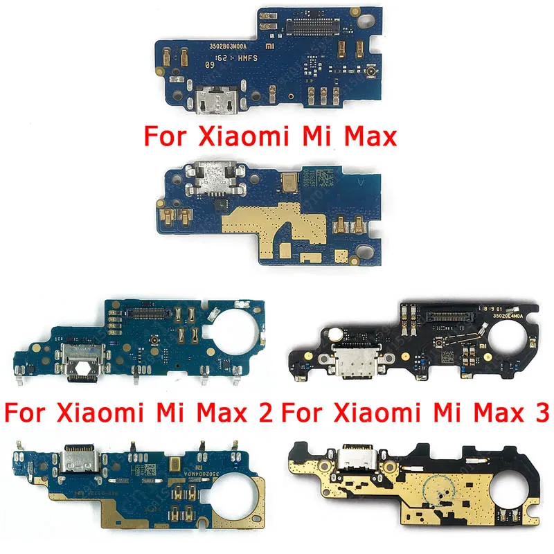 Фото Оригинальный зарядный порт для Xiaomi Mi Max 2 3 Max2 Max3 USB плата зарядки PCB Dork Разъем Flex