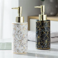 bathroom 300ml soap dispenser body wash hand sanitizer shampoo bottle ceramic lotion liquid replace empty sub bottle