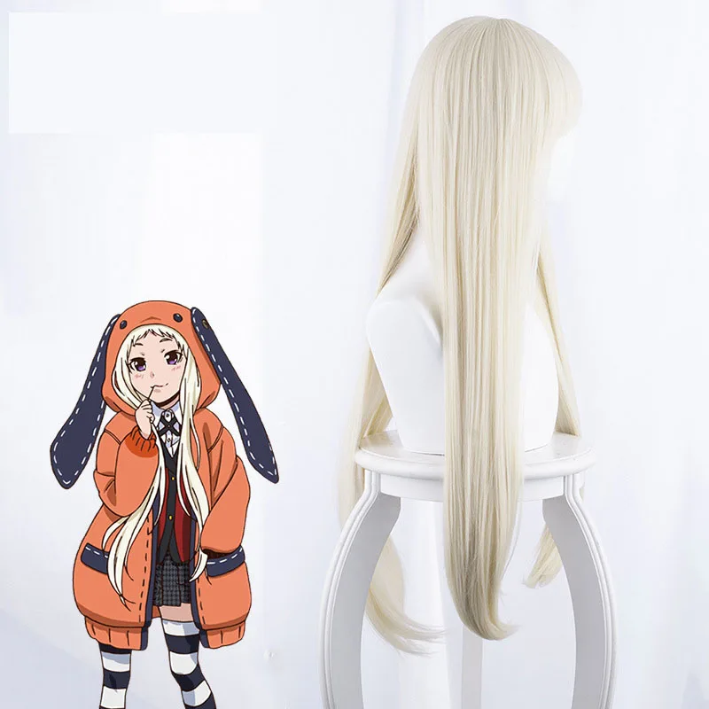 Парик для косплея аниме Kakegurui Runa Yomotsuki Длинные термостойкие волосы из волокна Ririka